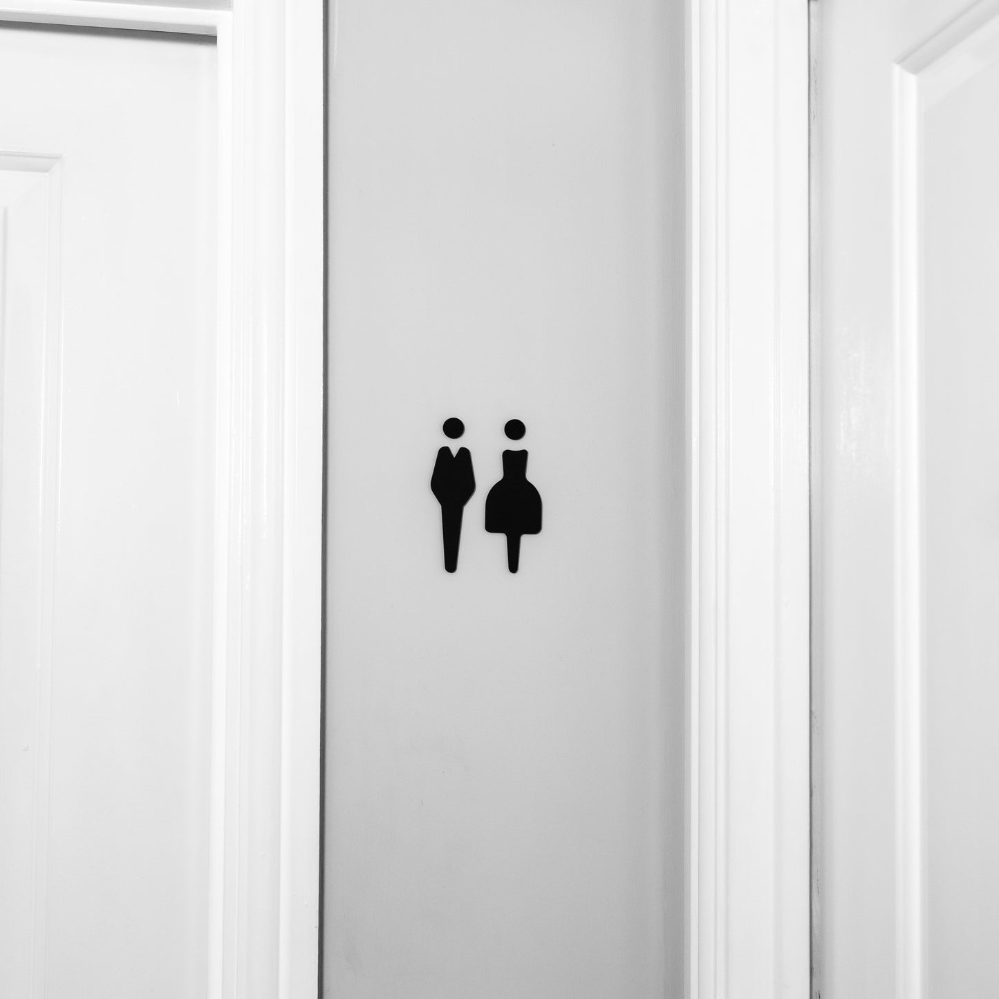 bathroom decor door sign