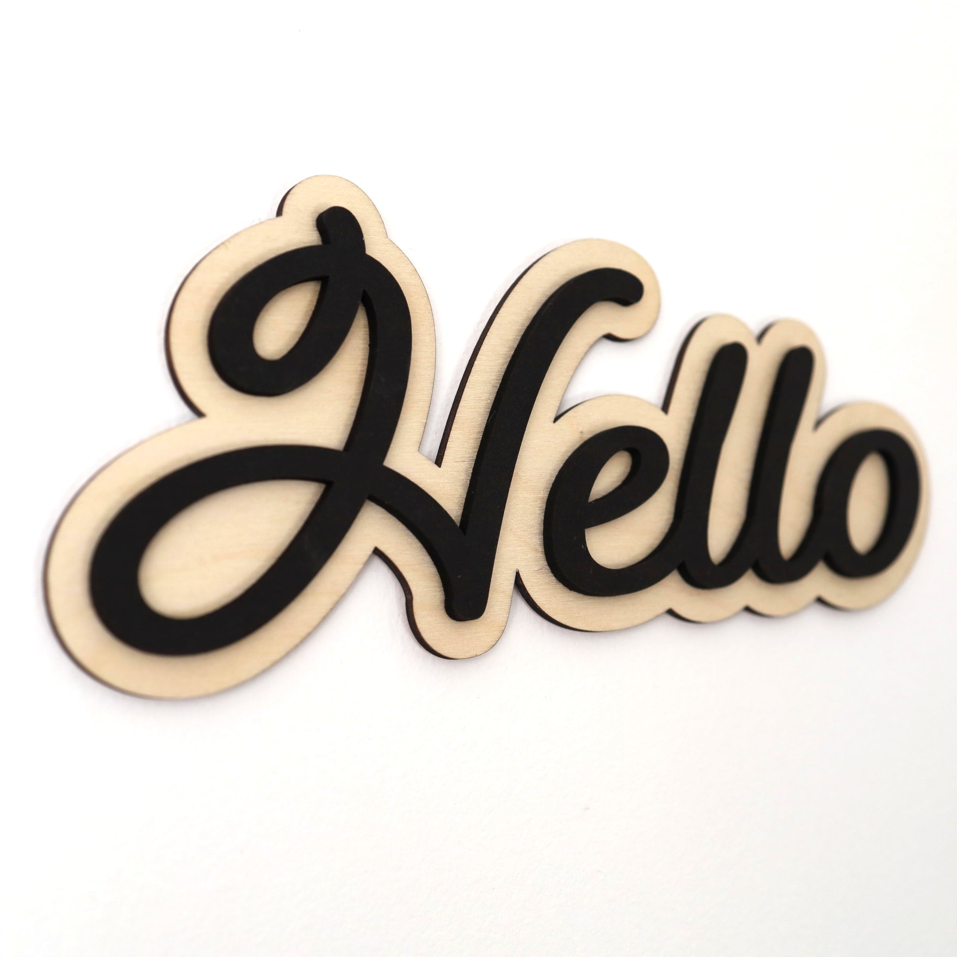 Charming wooden greeting sign for home wall art decor