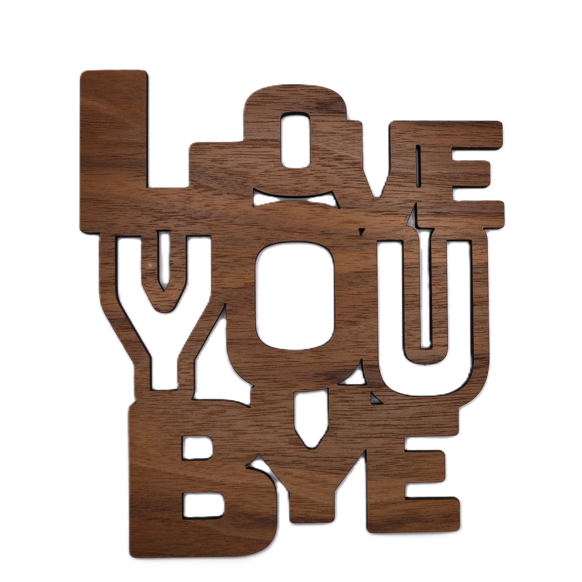 Chic Wooden Farewell Sign – Stylish Black Walnut Wall Art for Hallways, Bedrooms, and Living Spaces